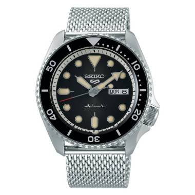Seiko 5 Sport Sense Style Automatic Jam Tangan Pria Mesh Bracelet [SRPD67K1, SRPD69K1, SRPD71K1, SRPD73K1, SRPD75K1]