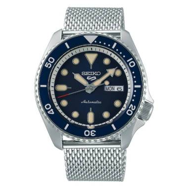 Seiko 5 Sport Sense Style Automatic Jam Tangan Pria Mesh Bracelet [SRPD67K1, SRPD69K1, SRPD71K1, SRPD73K1, SRPD75K1]