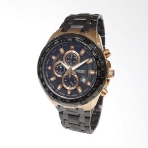 Swiss Navy 8004MRGBK Jam Tangan Pria – Black Rose Gold
