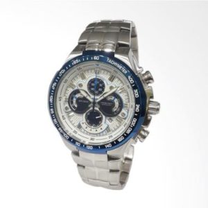 Swiss Navy 8001MSSWH Stainless Steel Bracelet Jam Tangan Pria – Silver